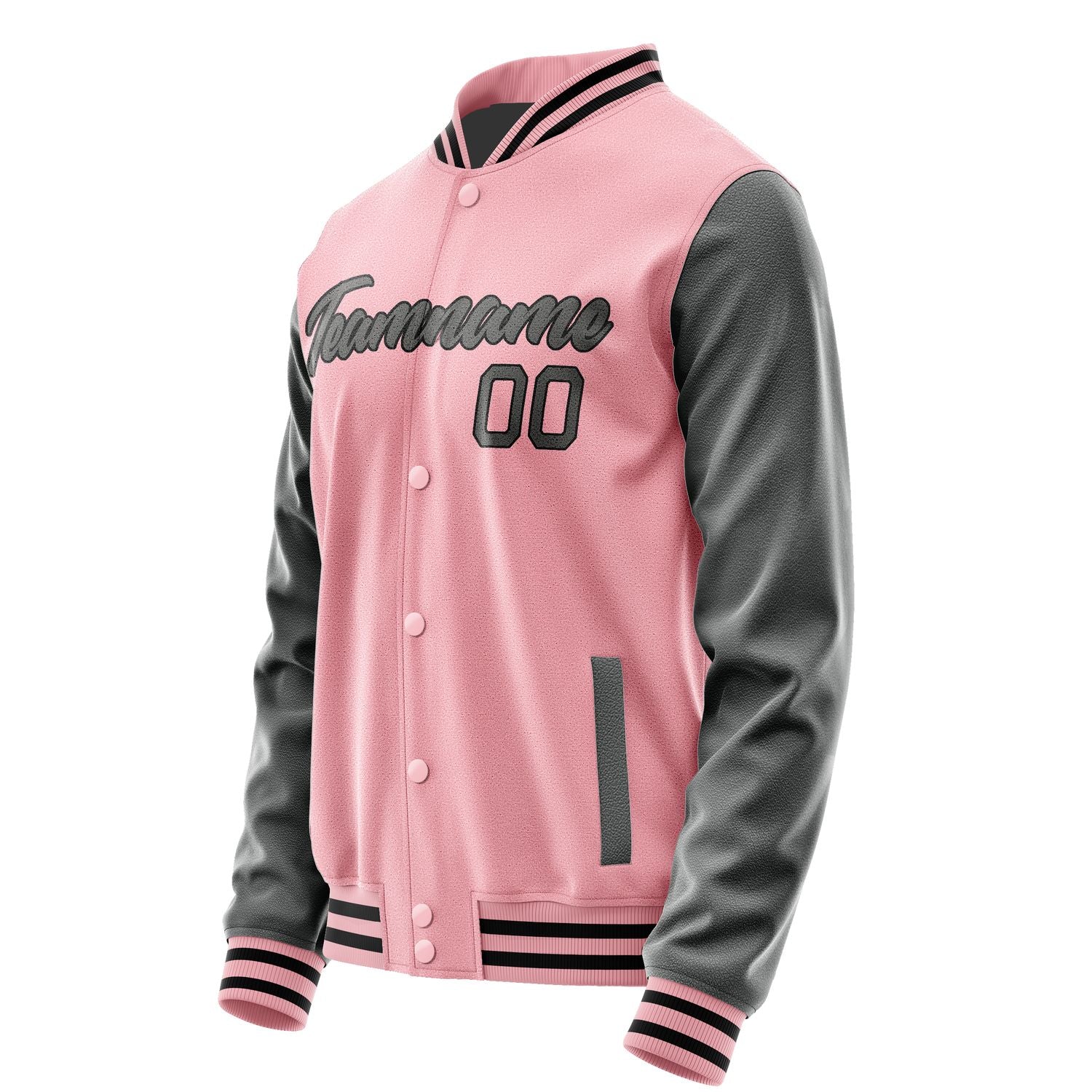 Maßgeschneidertes Rosa Dunkelgrau Jacke Ja2121202117B21720