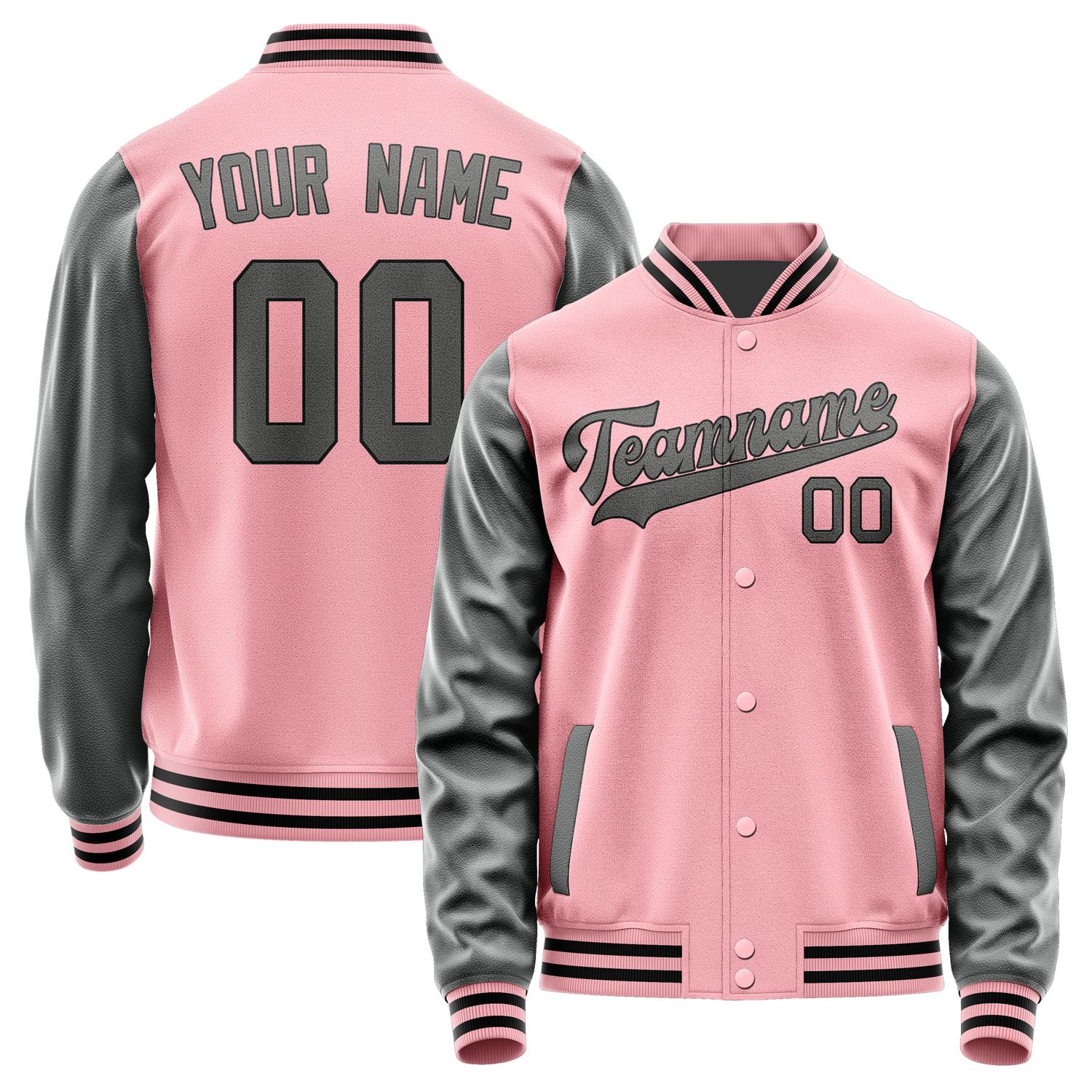 Maßgeschneidertes Rosa Dunkelgrau Jacke JA2121202117B31720
