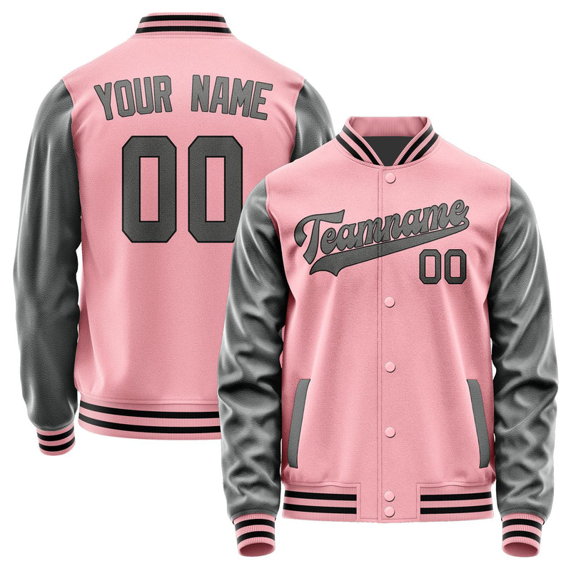 Maßgeschneidertes Rosa Dunkelgrau Jacke JA2121202117B31720