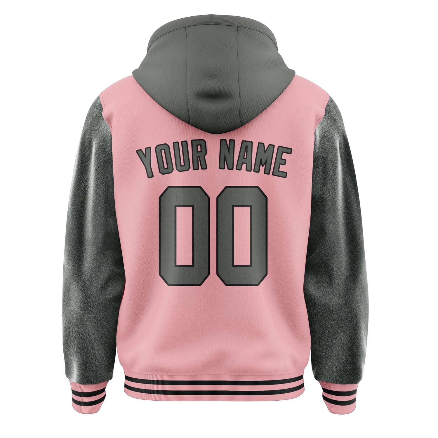 Maßgeschneidertes Rosa Dunkelgrau Jacke