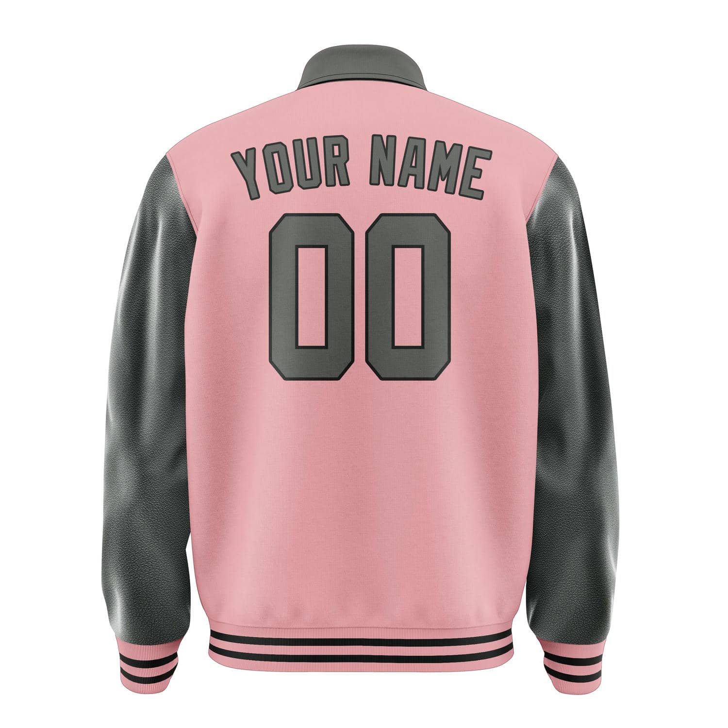 Maßgeschneidertes Rosa Dunkelgrau Jacke