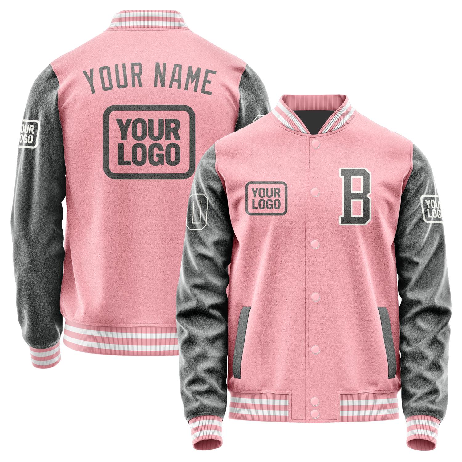 Maßgeschneidertes Rosa Dunkelgrau Jacke JA212120211818202018