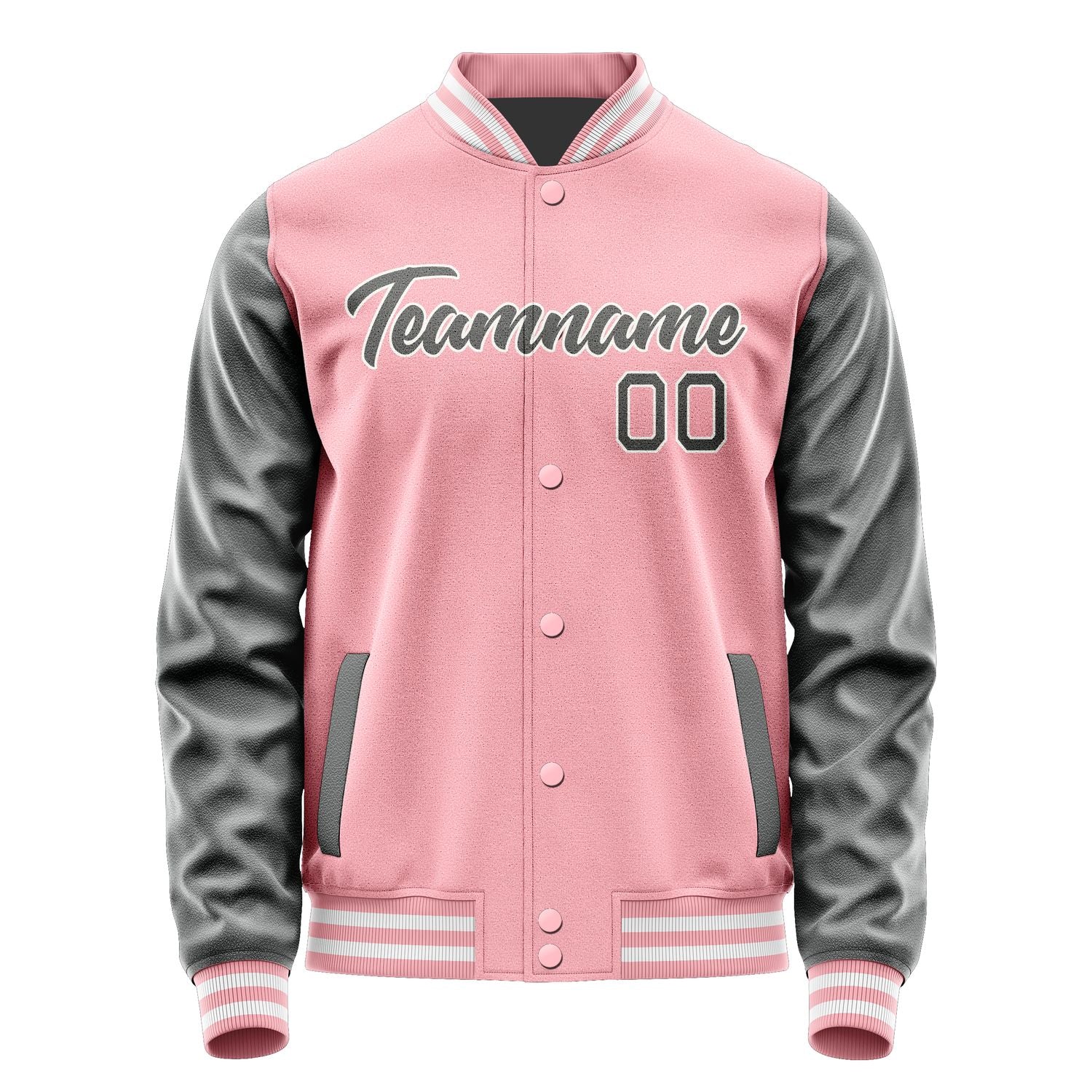 Maßgeschneidertes Rosa Dunkelgrau Jacke Ja2121202118B21820