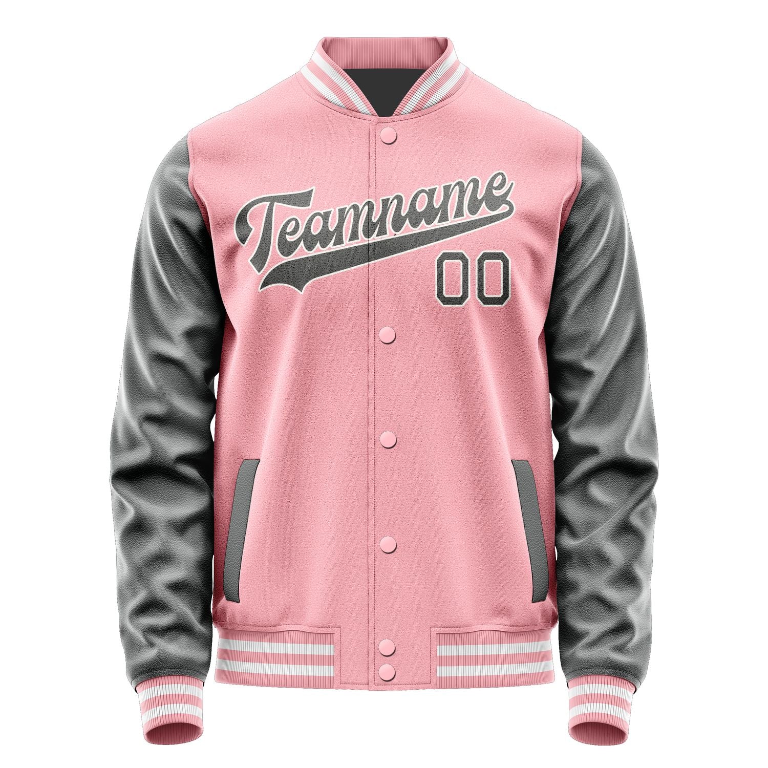 Maßgeschneidertes Rosa Dunkelgrau Jacke JA2121202118B31820