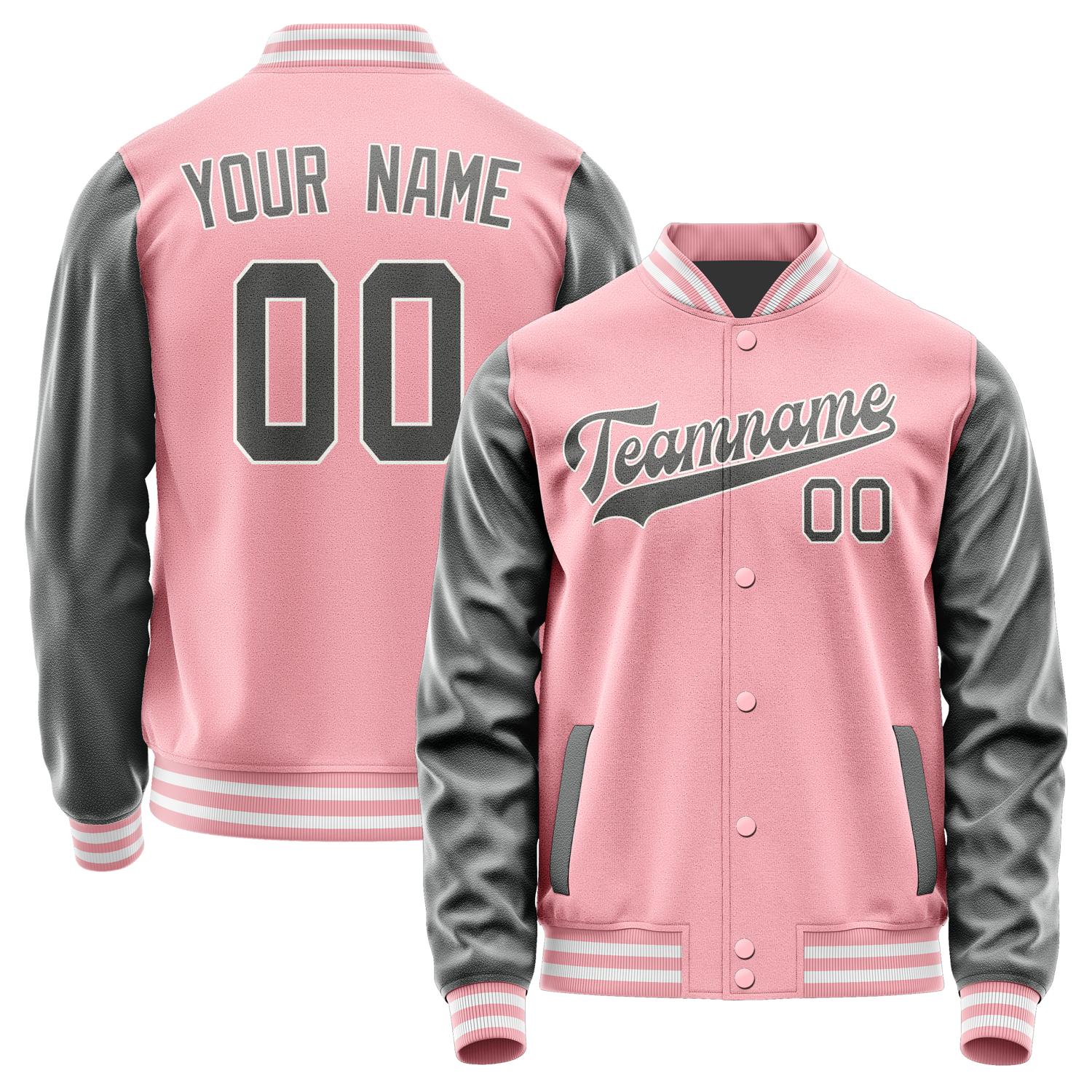 Maßgeschneidertes Rosa Dunkelgrau Jacke JA2121202118B31820