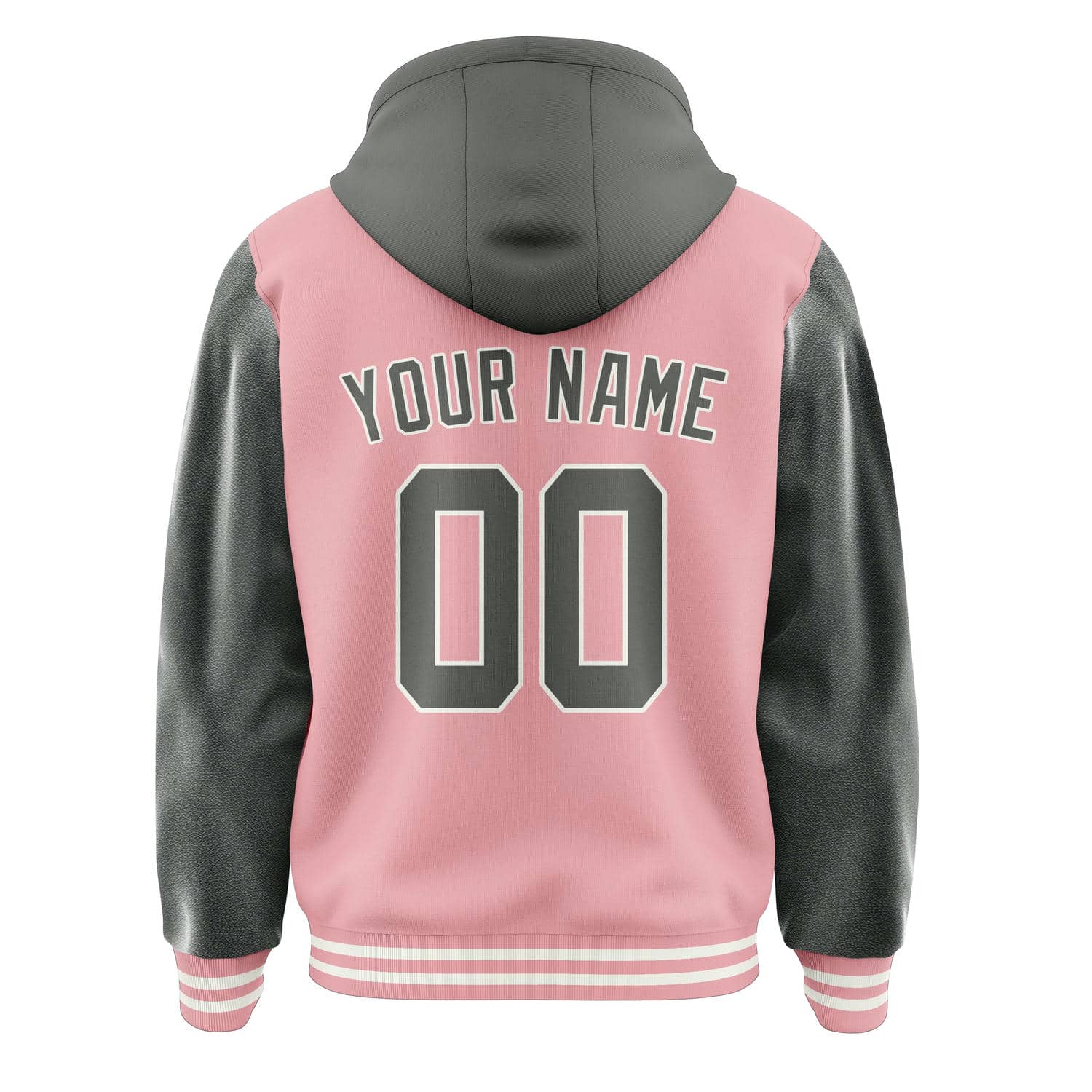 Maßgeschneidertes Rosa Dunkelgrau Jacke