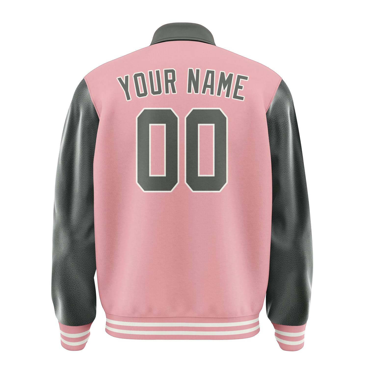 Maßgeschneidertes Rosa Dunkelgrau Jacke