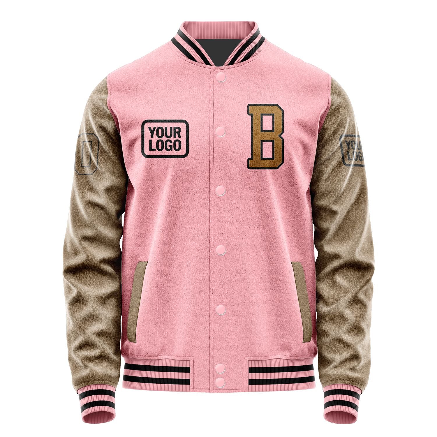 Maßgeschneidertes Rosa Khaki Jacke JA212122211717222217