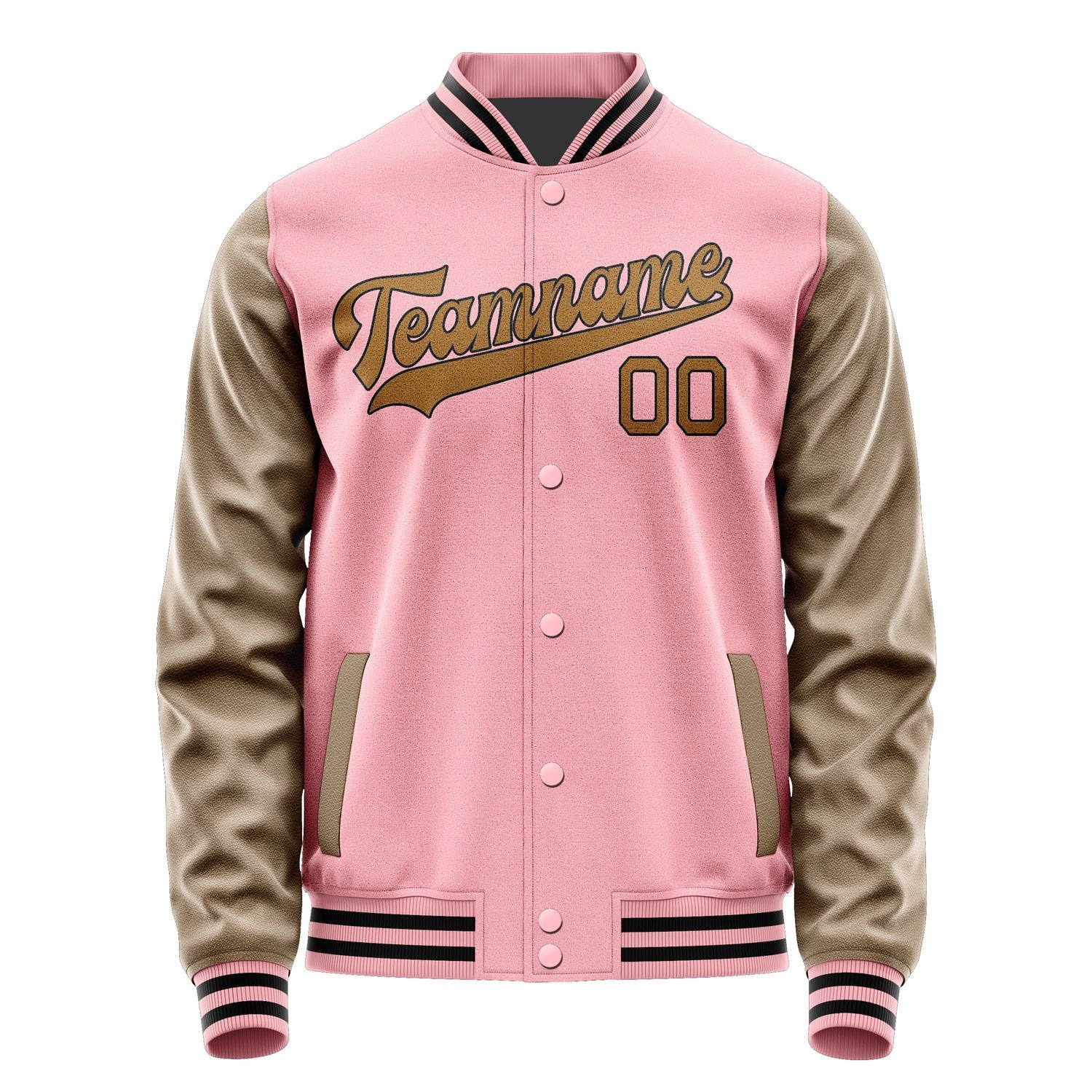 Maßgeschneidertes Rosa Khaki Jacke JA2121222117B31722