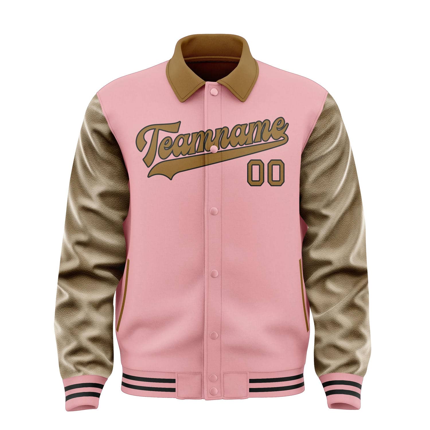 Maßgeschneidertes Rosa Khaki Jacke