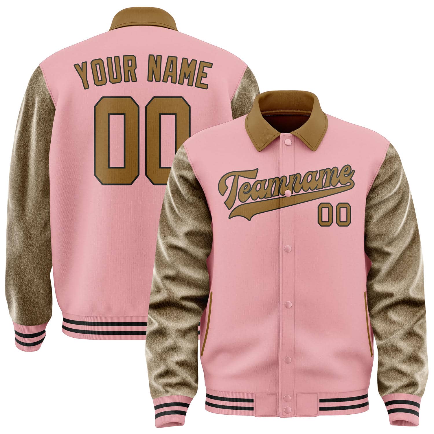 Maßgeschneidertes Rosa Khaki Jacke JA212122211717222217