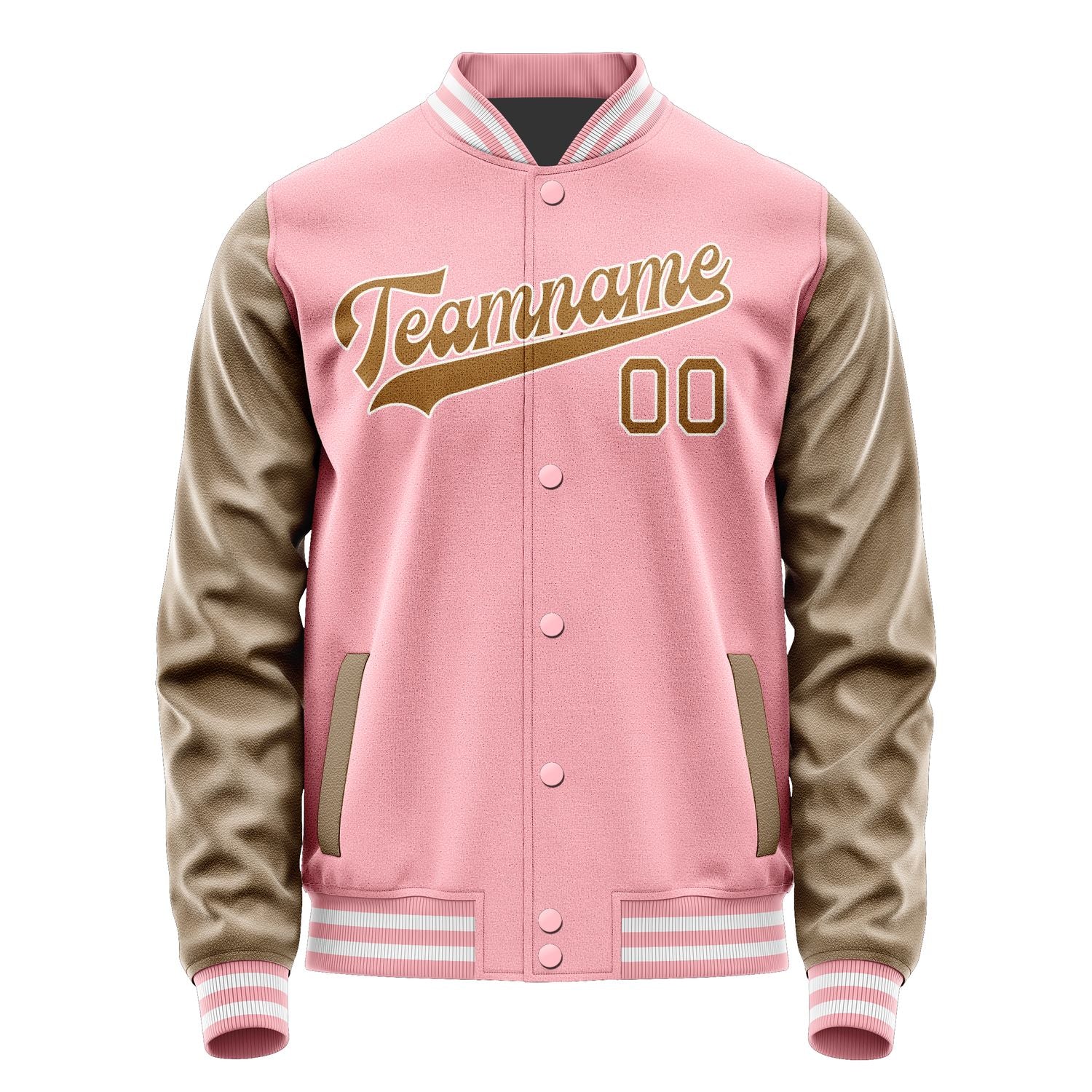 Maßgeschneidertes Rosa Khaki Jacke JA2121222118B31822