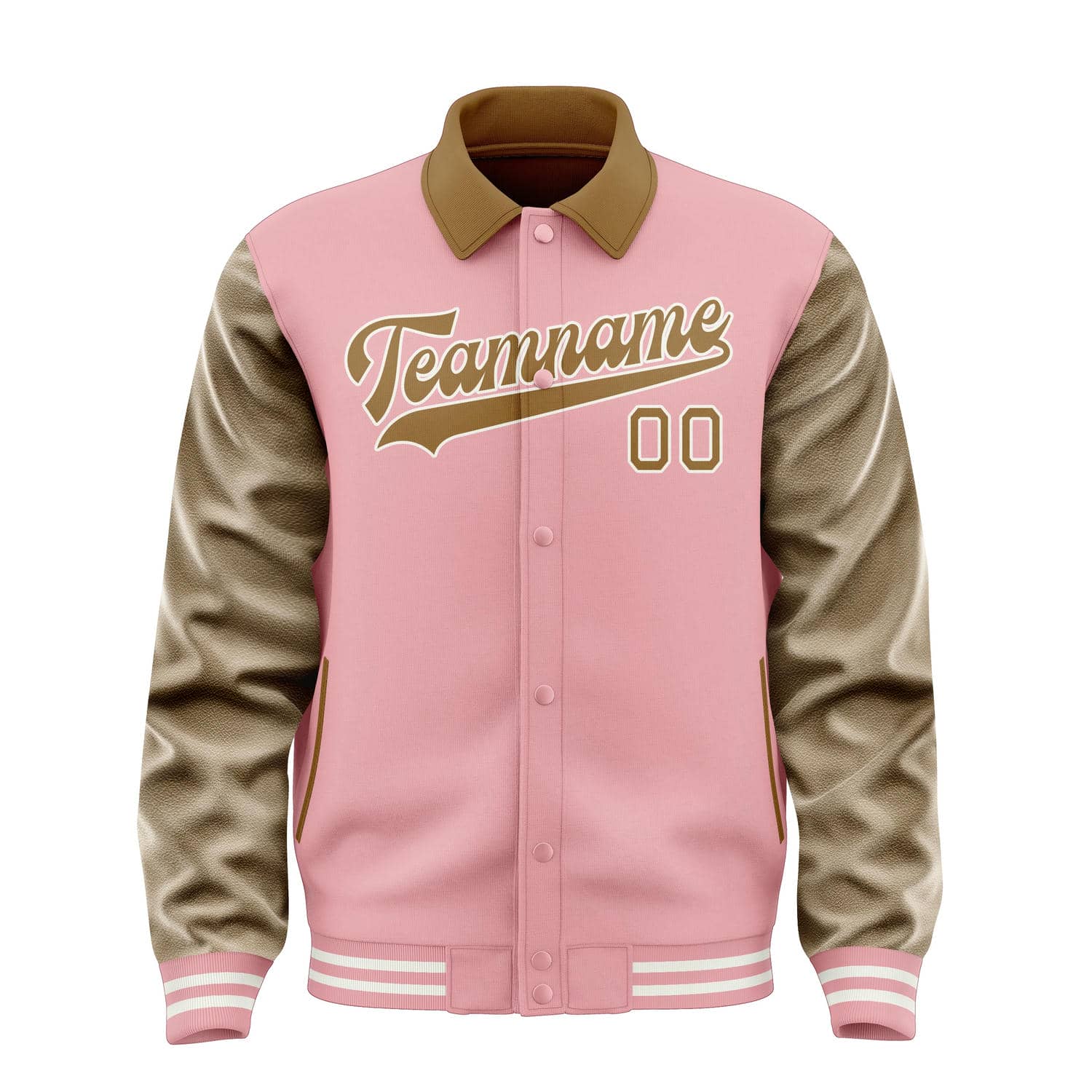 Maßgeschneidertes Rosa Khaki Jacke