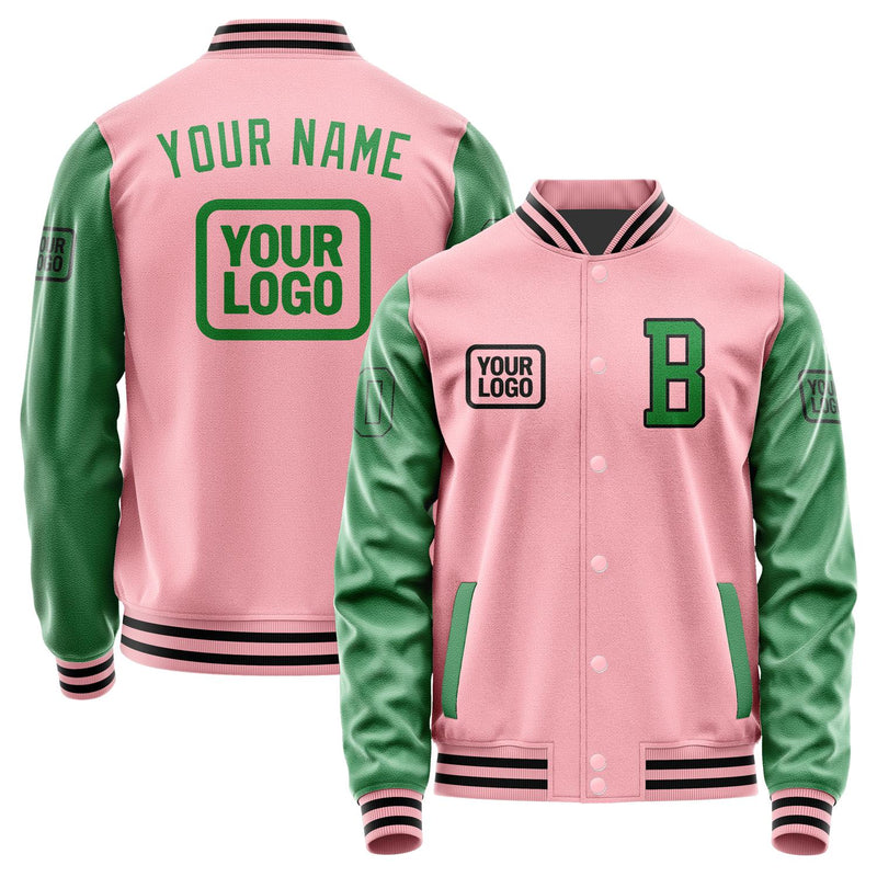 Maßgeschneidertes Rosa Smaragdgrün Jacke JA212124211717242417
