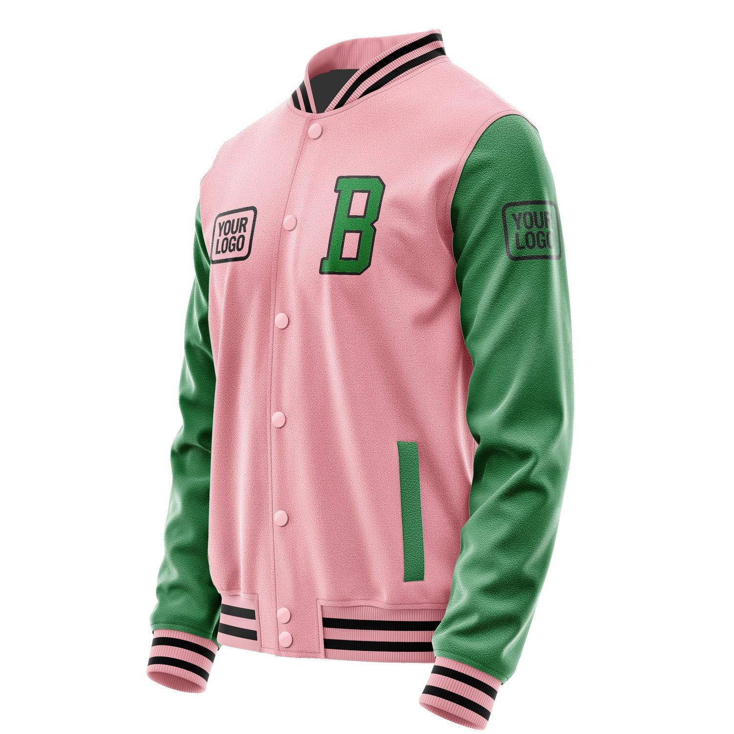 Maßgeschneidertes Rosa Smaragdgrün Jacke JA212124211717242417