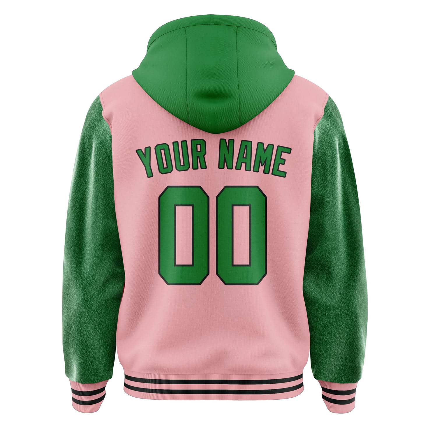 Maßgeschneidertes Rosa Smaragdgrün Jacke