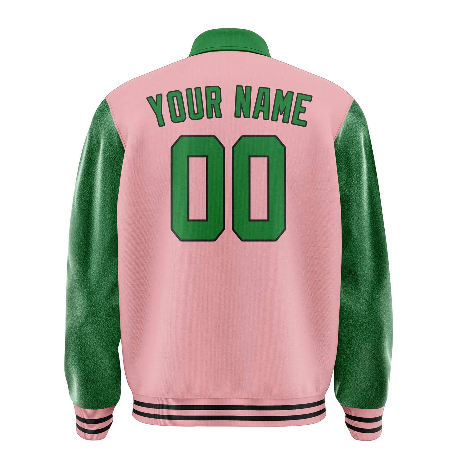 Maßgeschneidertes Rosa Smaragdgrün Jacke