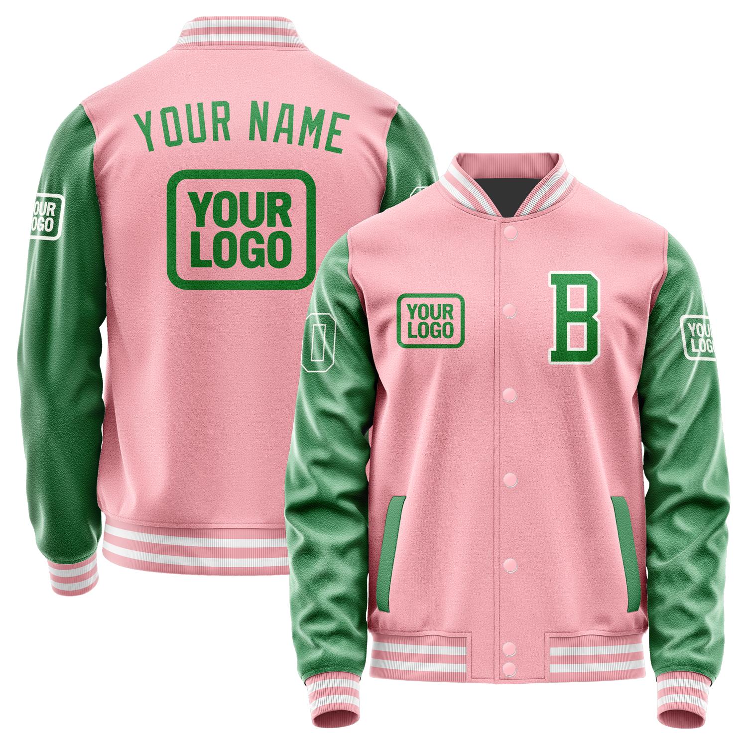Maßgeschneidertes Rosa Smaragdgrün Jacke JA212124211818242418