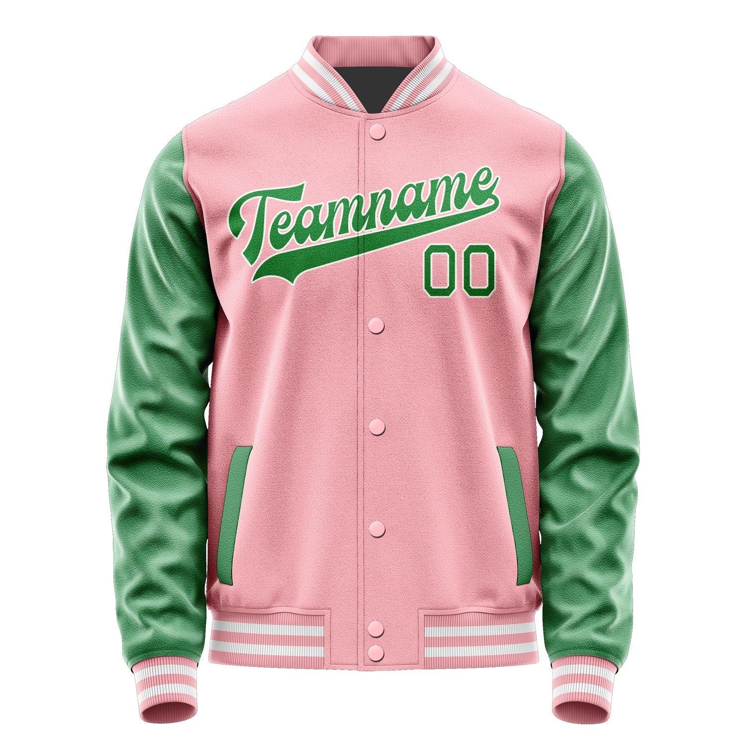 Maßgeschneidertes Rosa Smaragdgrün Jacke JA2121242118B31824