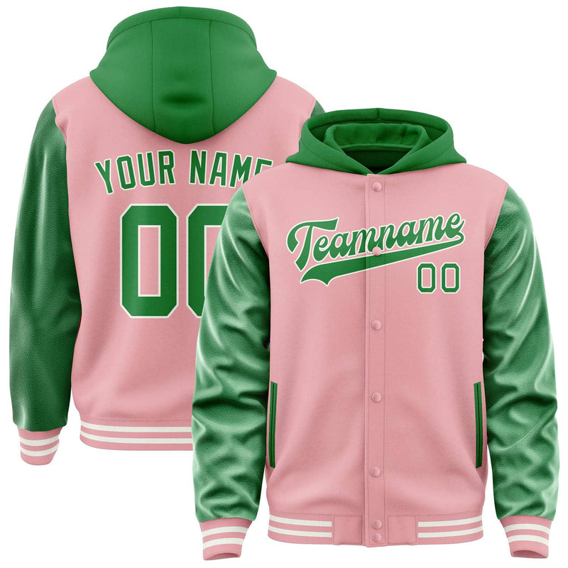 Maßgeschneidertes Rosa Smaragdgrün Jacke JA212124211818242418