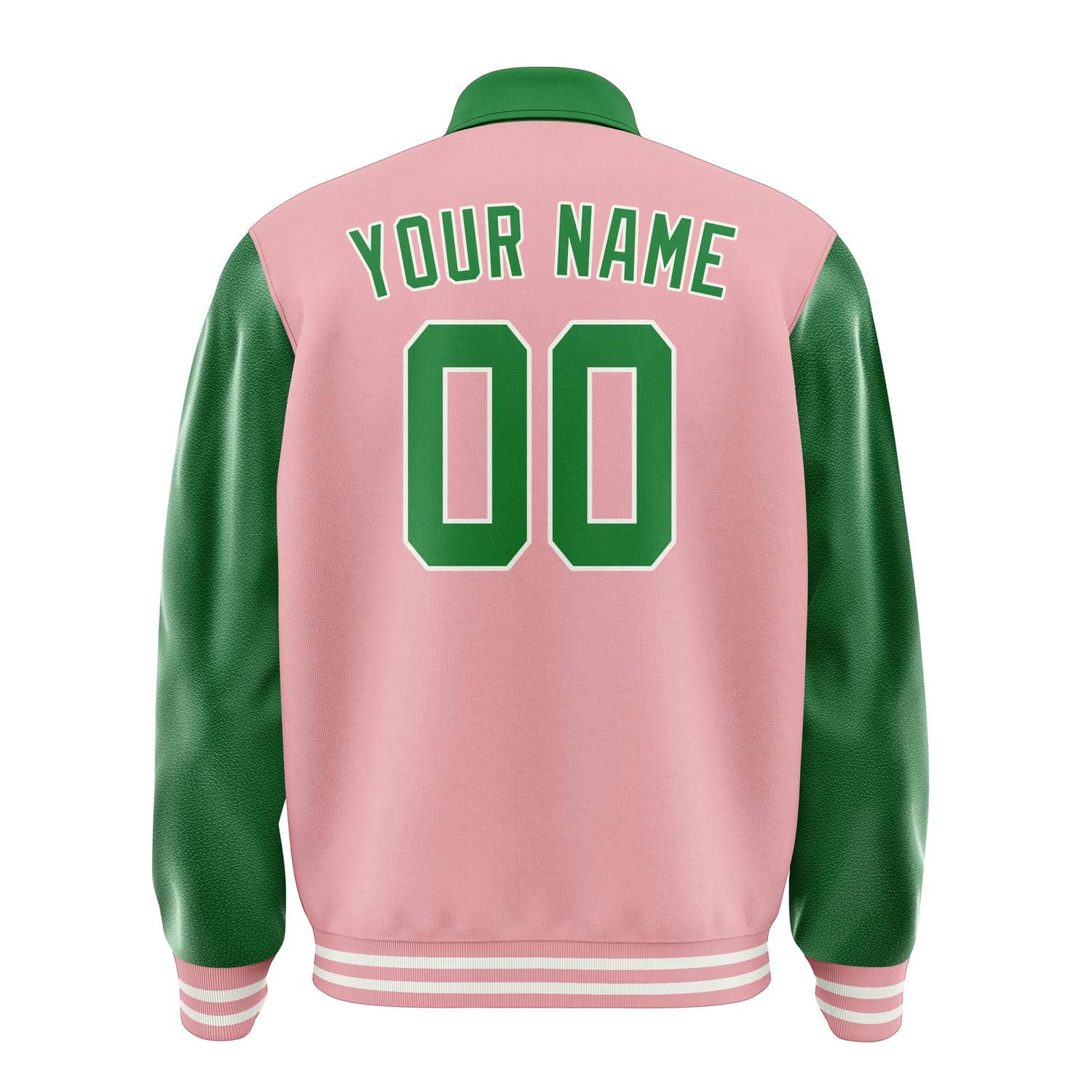 Maßgeschneidertes Rosa Smaragdgrün Jacke