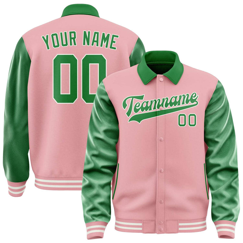 Maßgeschneidertes Rosa Smaragdgrün Jacke JA212124211818242418