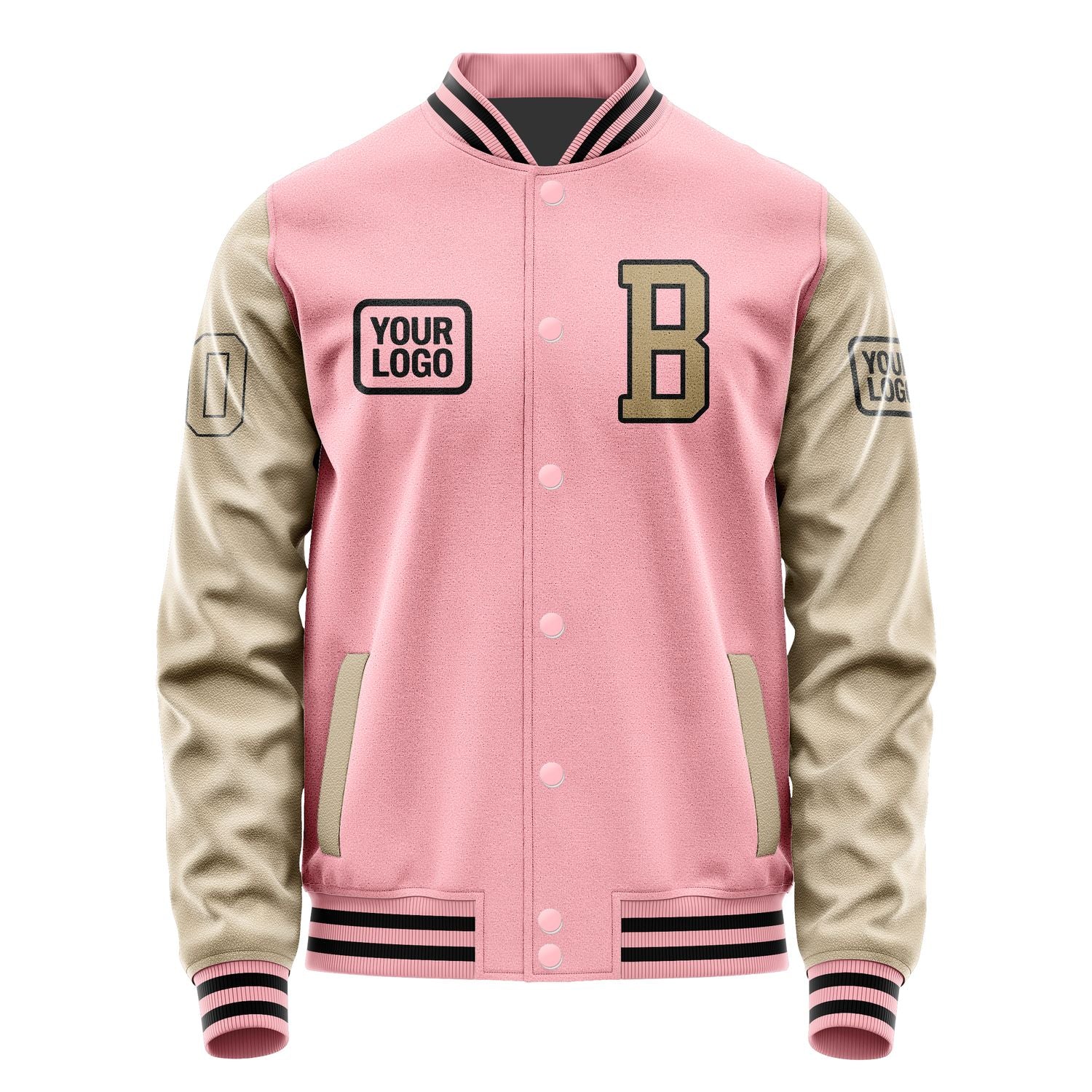Maßgeschneidertes Rosa Hellkhaki Jacke JA212125211717252517