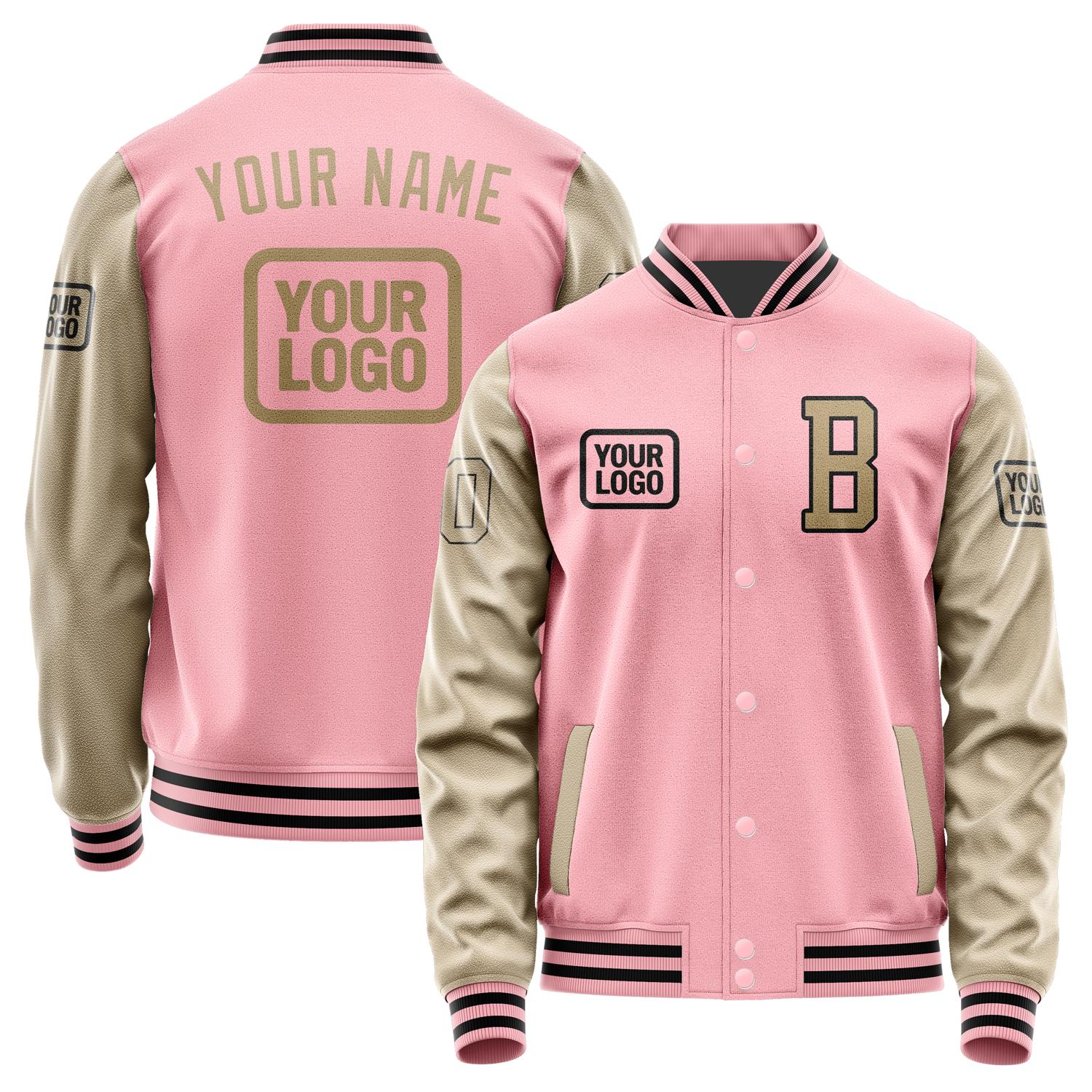 Maßgeschneidertes Rosa Hellkhaki Jacke JA212125211717252517