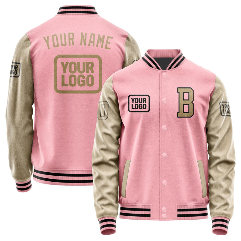 Maßgeschneidertes Rosa Hellkhaki Jacke JA212125211717252517