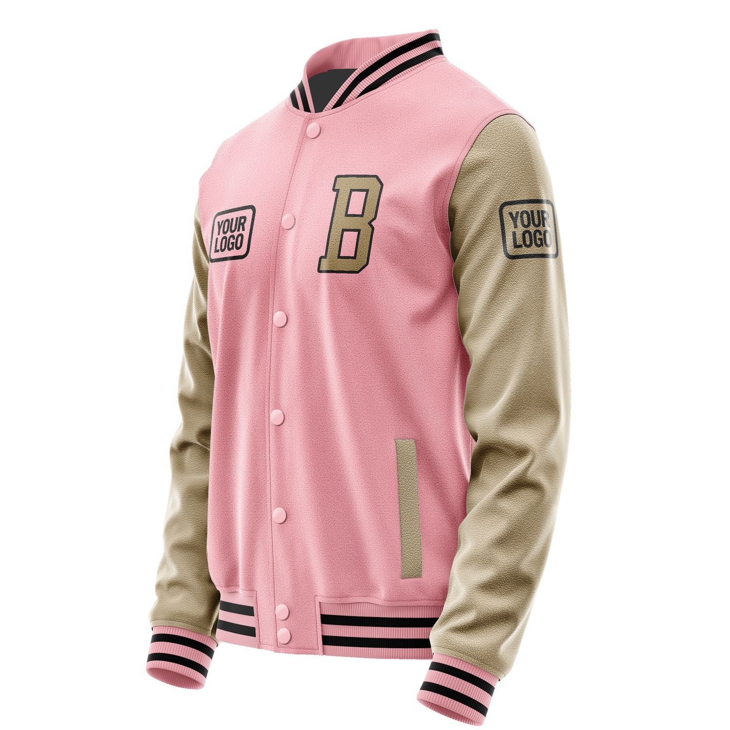 Maßgeschneidertes Rosa Hellkhaki Jacke JA212125211717252517