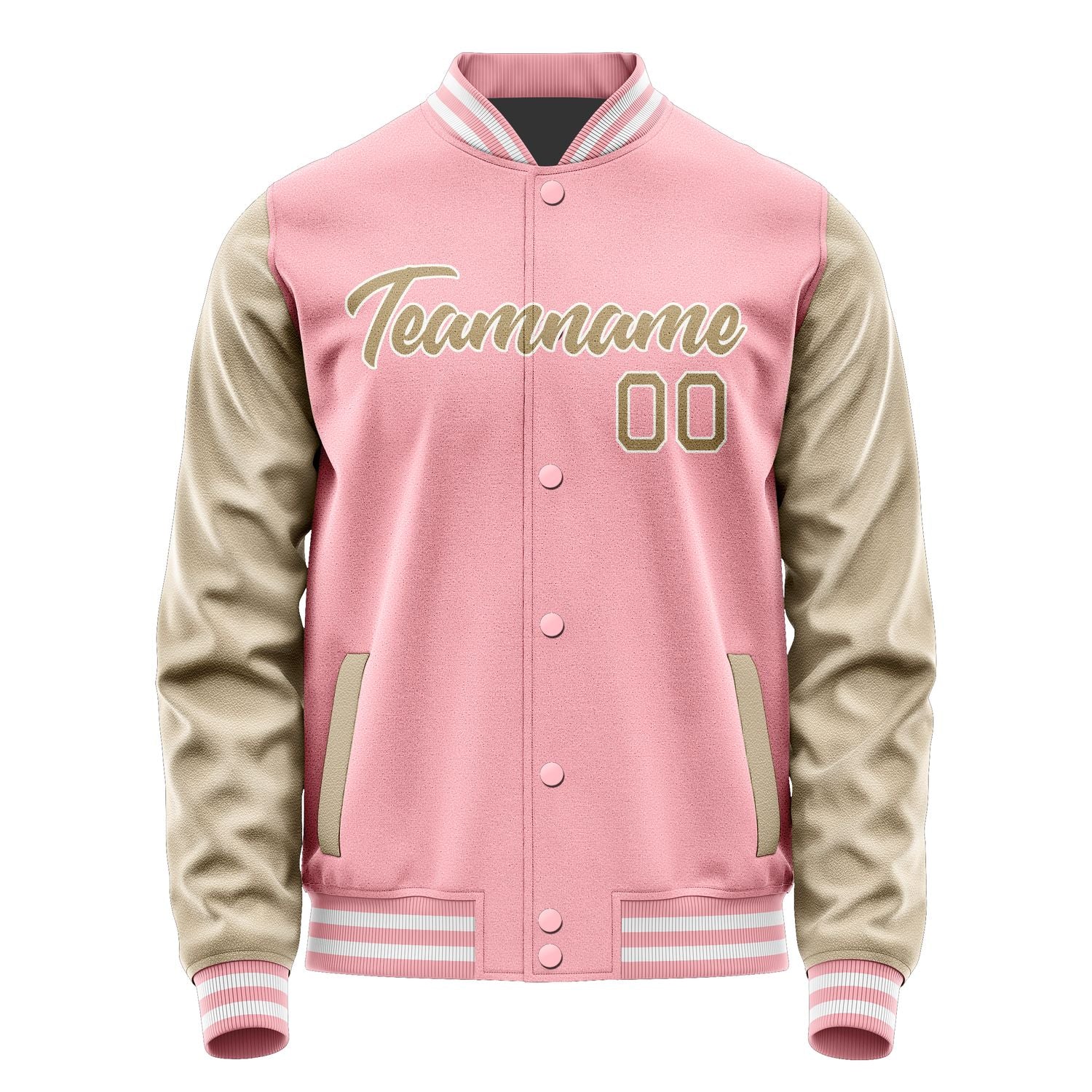 Maßgeschneidertes Rosa Hellkhaki Jacke Ja2121252118B21825