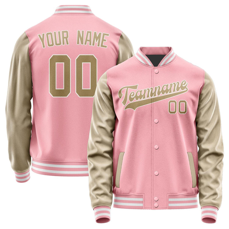 Maßgeschneidertes Rosa Hellkhaki Jacke JA2121252118B31825