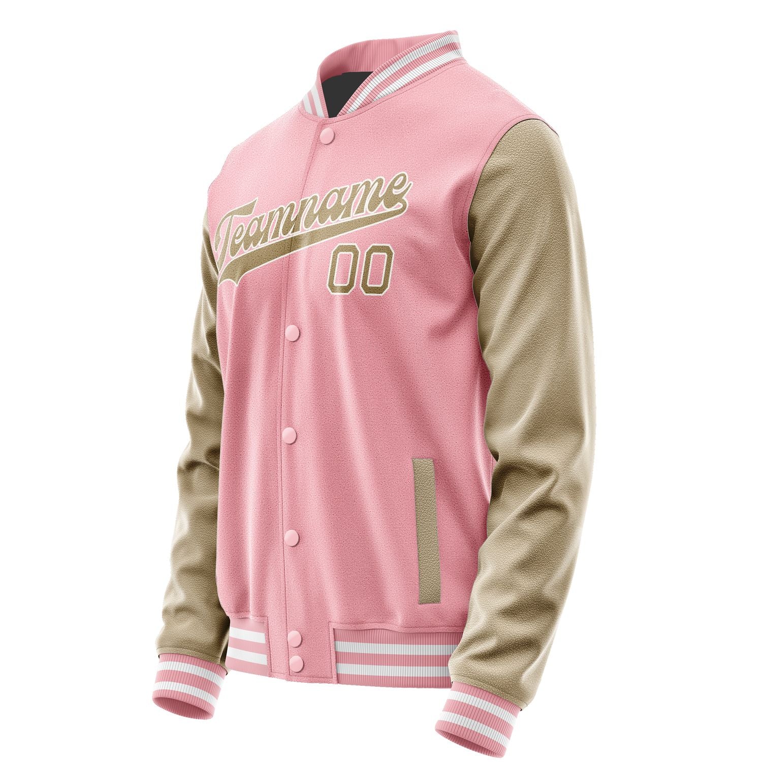Maßgeschneidertes Rosa Hellkhaki Jacke JA2121252118B31825