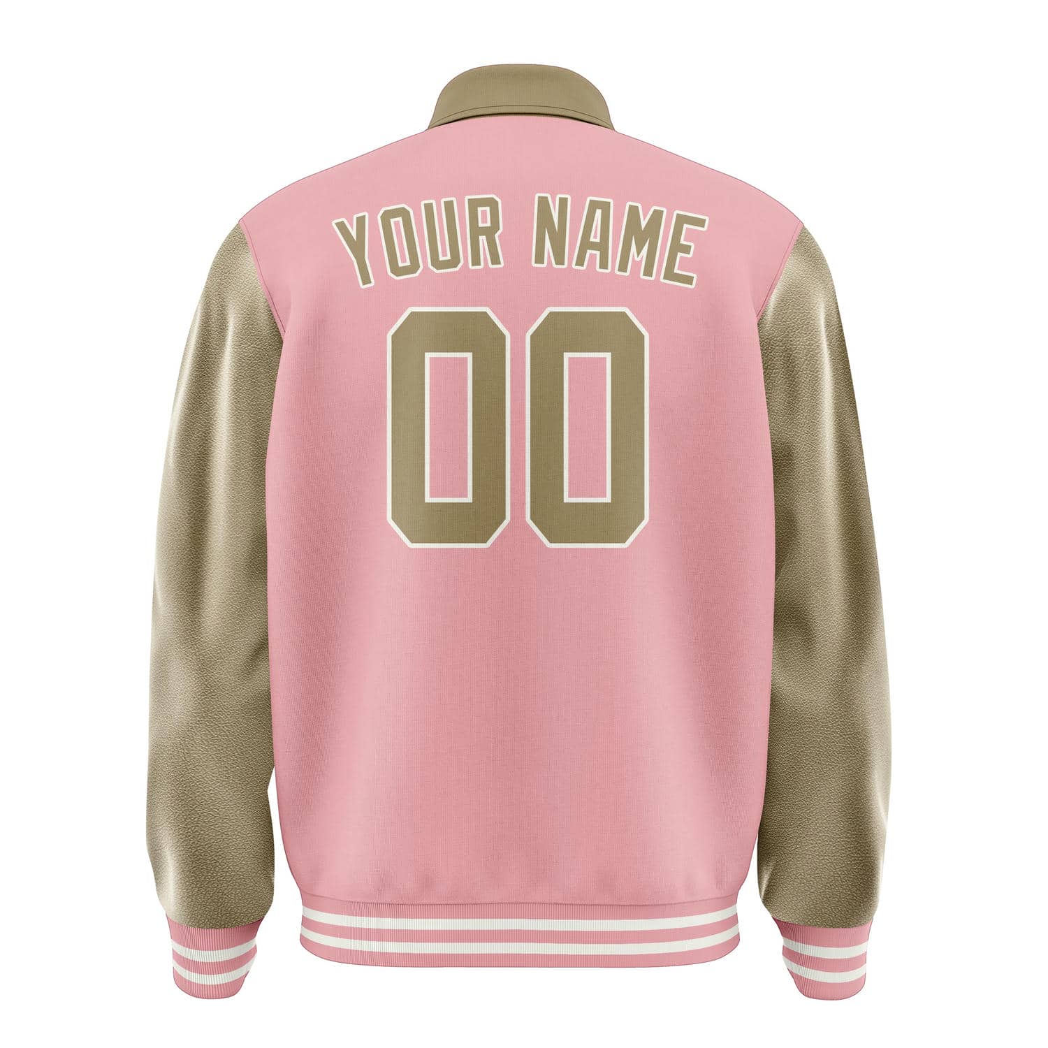 Maßgeschneidertes Rosa Hellkhaki Jacke