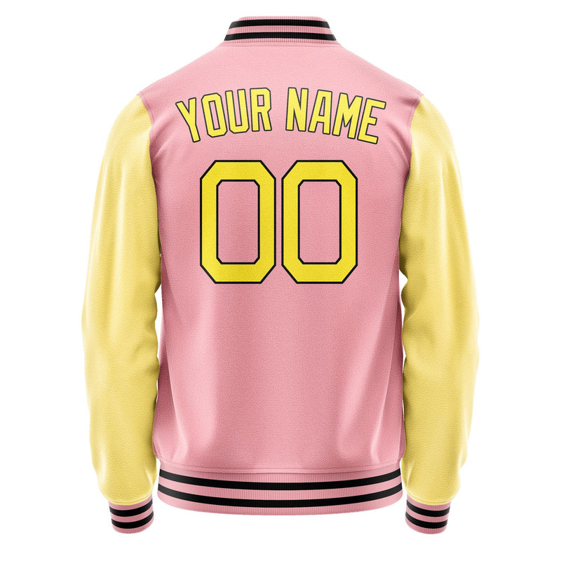 Maßgeschneidertes Rosa Blassgelb Jacke Ja2121262117B21726