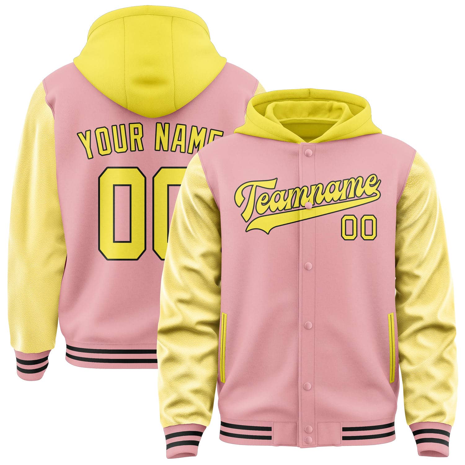 Maßgeschneidertes Rosa Blassgelb Jacke JA212126211717262617