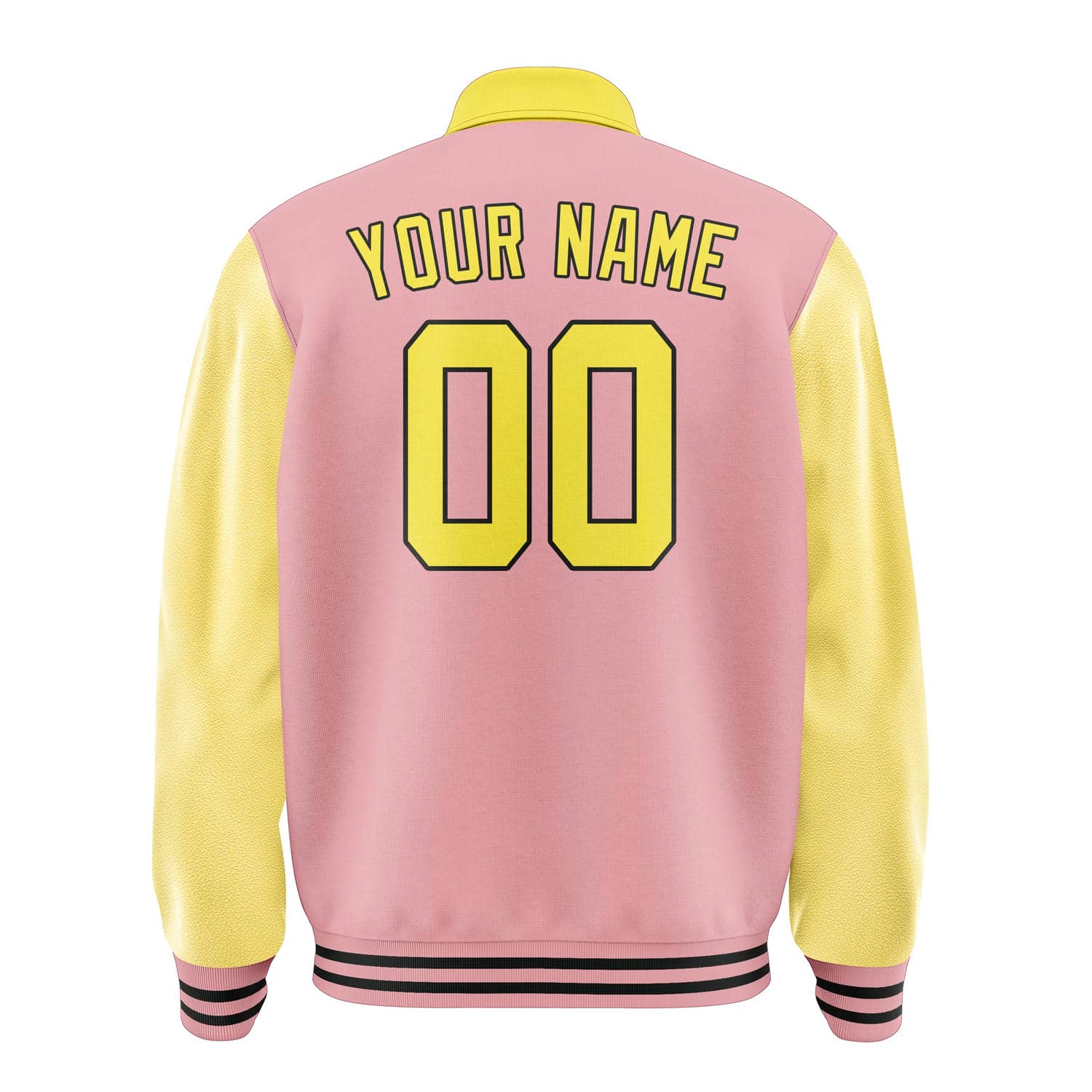 Maßgeschneidertes Rosa Blassgelb Jacke