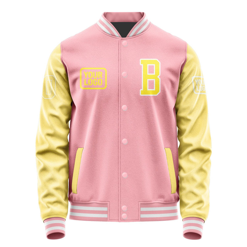 Maßgeschneidertes Rosa Blassgelb Jacke JA212126211818262618