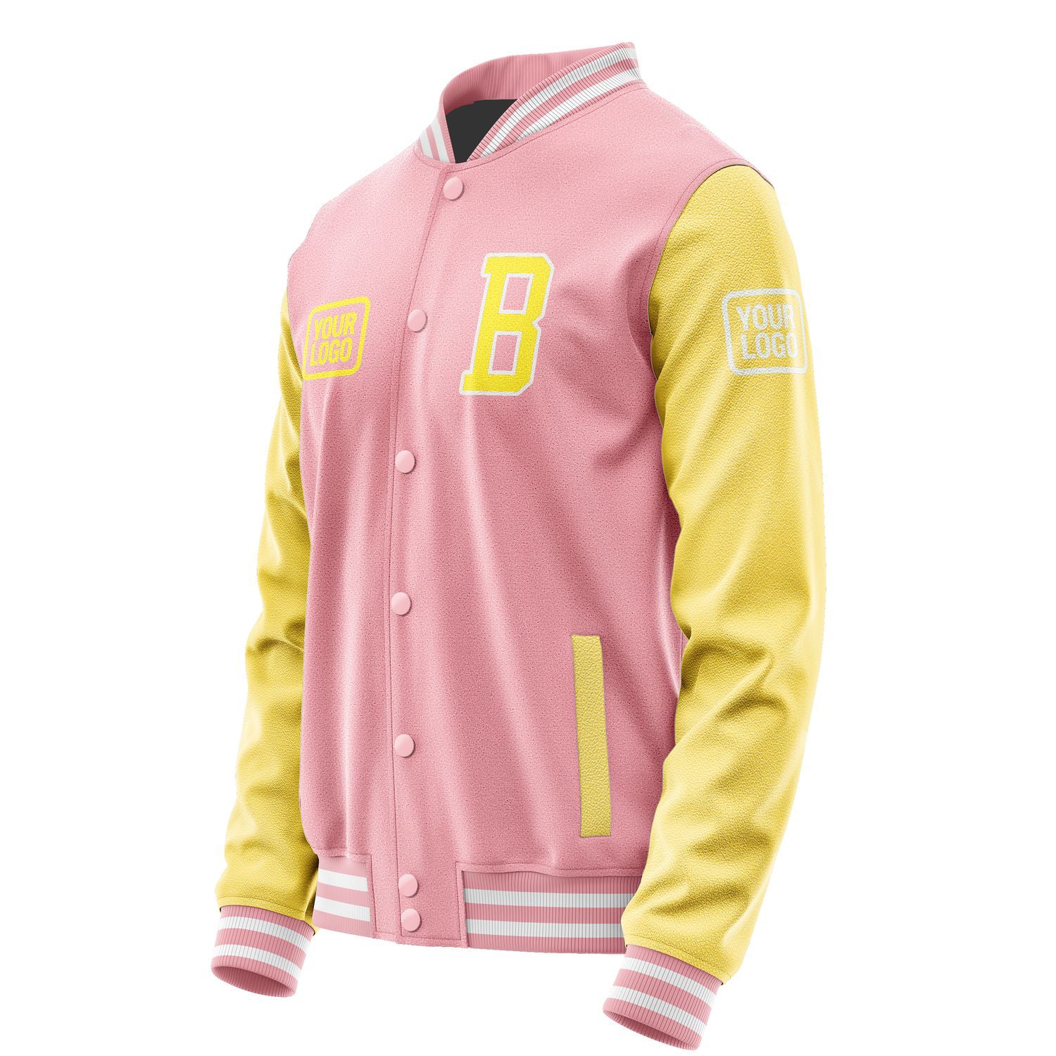Maßgeschneidertes Rosa Blassgelb Jacke JA212126211818262618