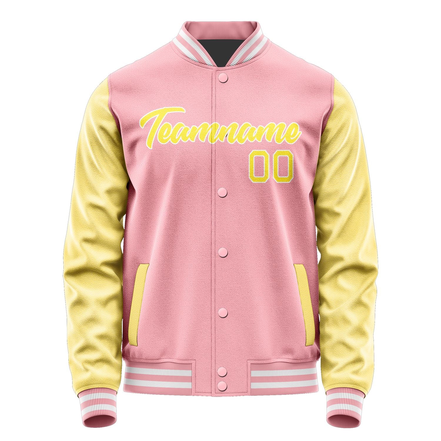 Maßgeschneidertes Rosa Blassgelb Jacke Ja2121262118B21826