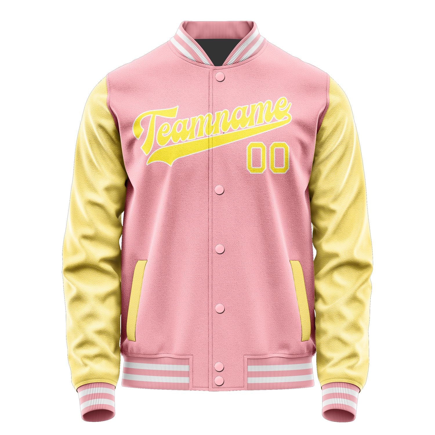Maßgeschneidertes Rosa Blassgelb Jacke JA2121262118B31826