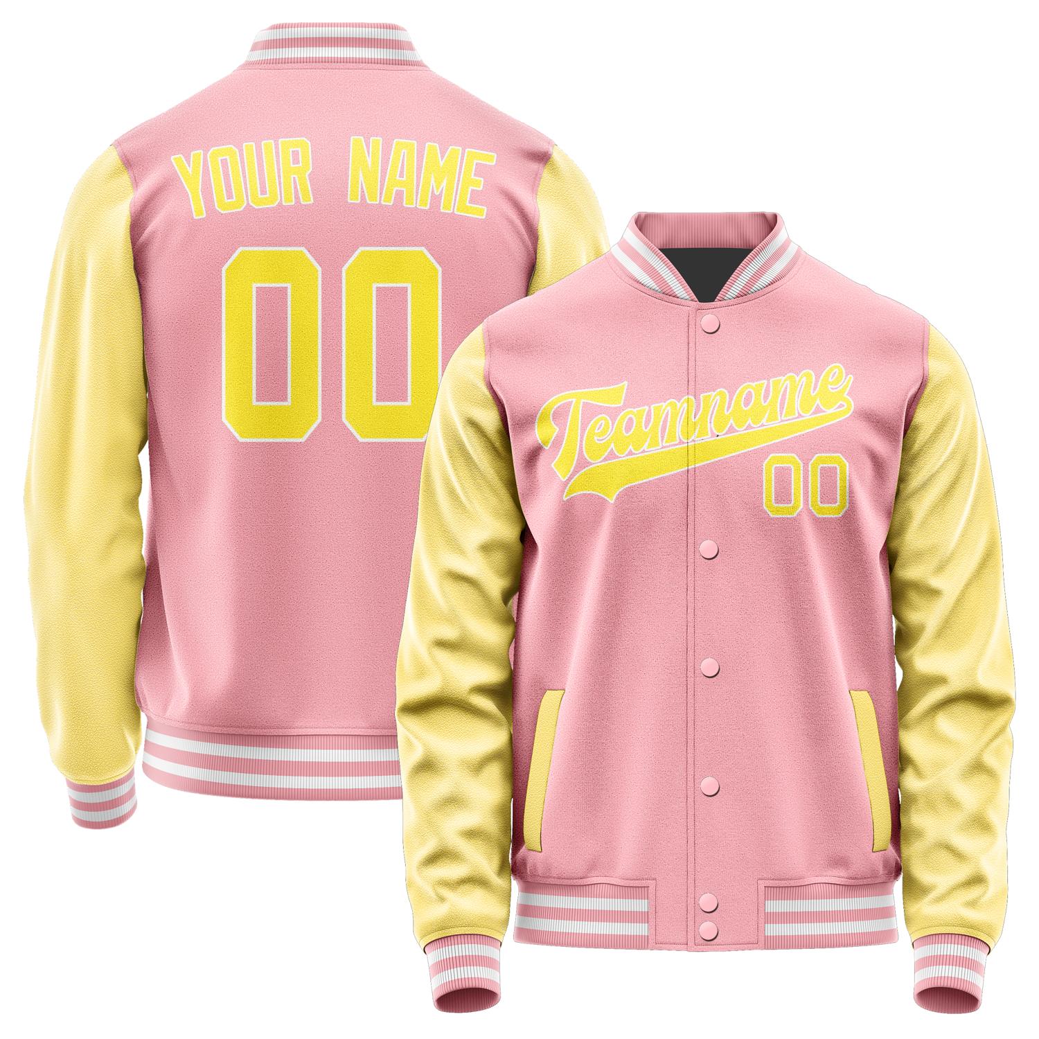 Maßgeschneidertes Rosa Blassgelb Jacke JA2121262118B31826