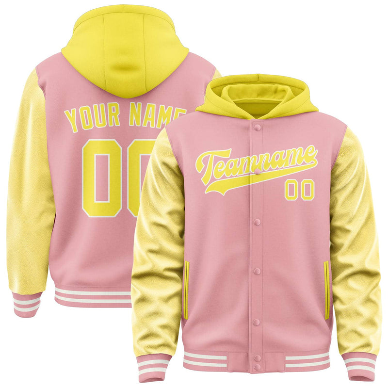 Maßgeschneidertes Rosa Blassgelb Jacke JA212126211818262618