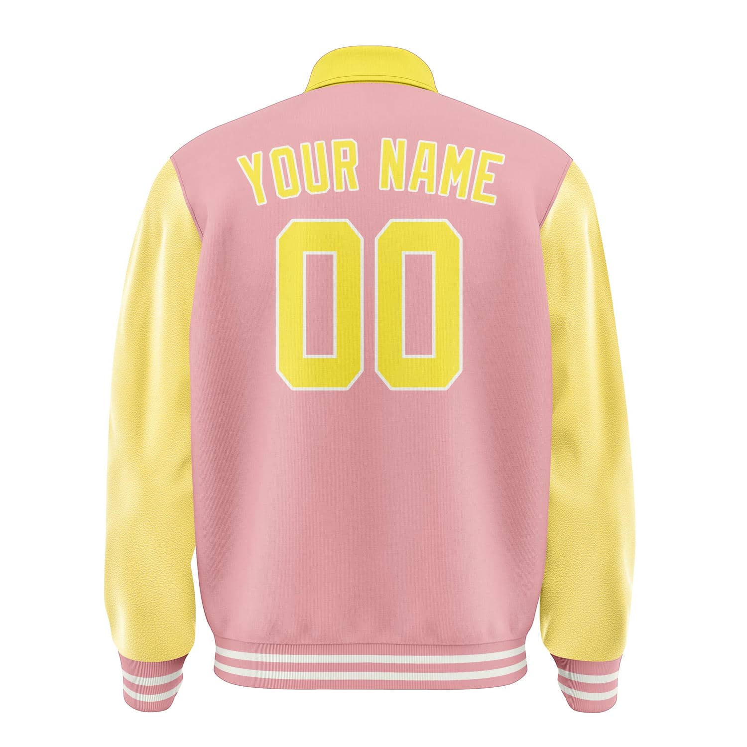 Maßgeschneidertes Rosa Blassgelb Jacke