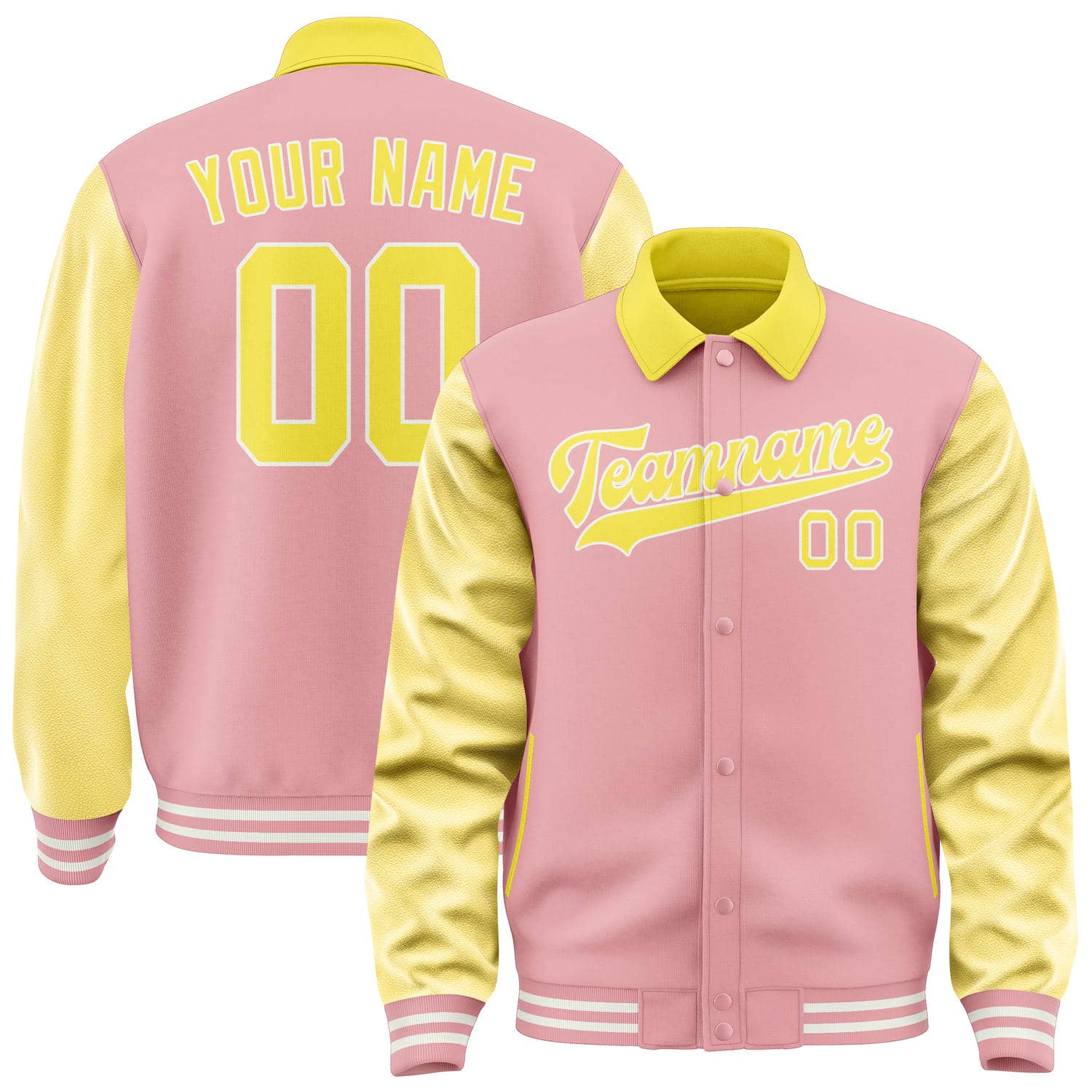 Maßgeschneidertes Rosa Blassgelb Jacke JA212126211818262618