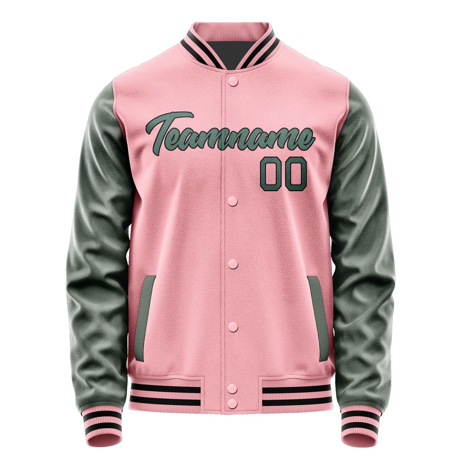 Maßgeschneidertes Rosa Blaugrün Jacke Ja2121272117B21727