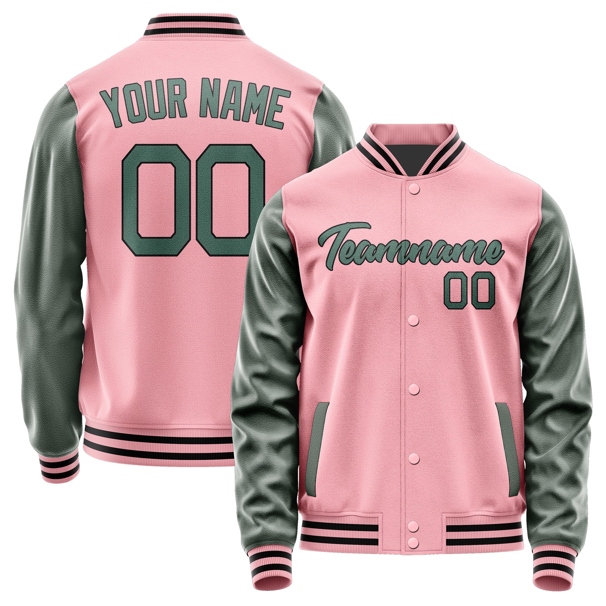 Maßgeschneidertes Rosa Blaugrün Jacke Ja2121272117B21727