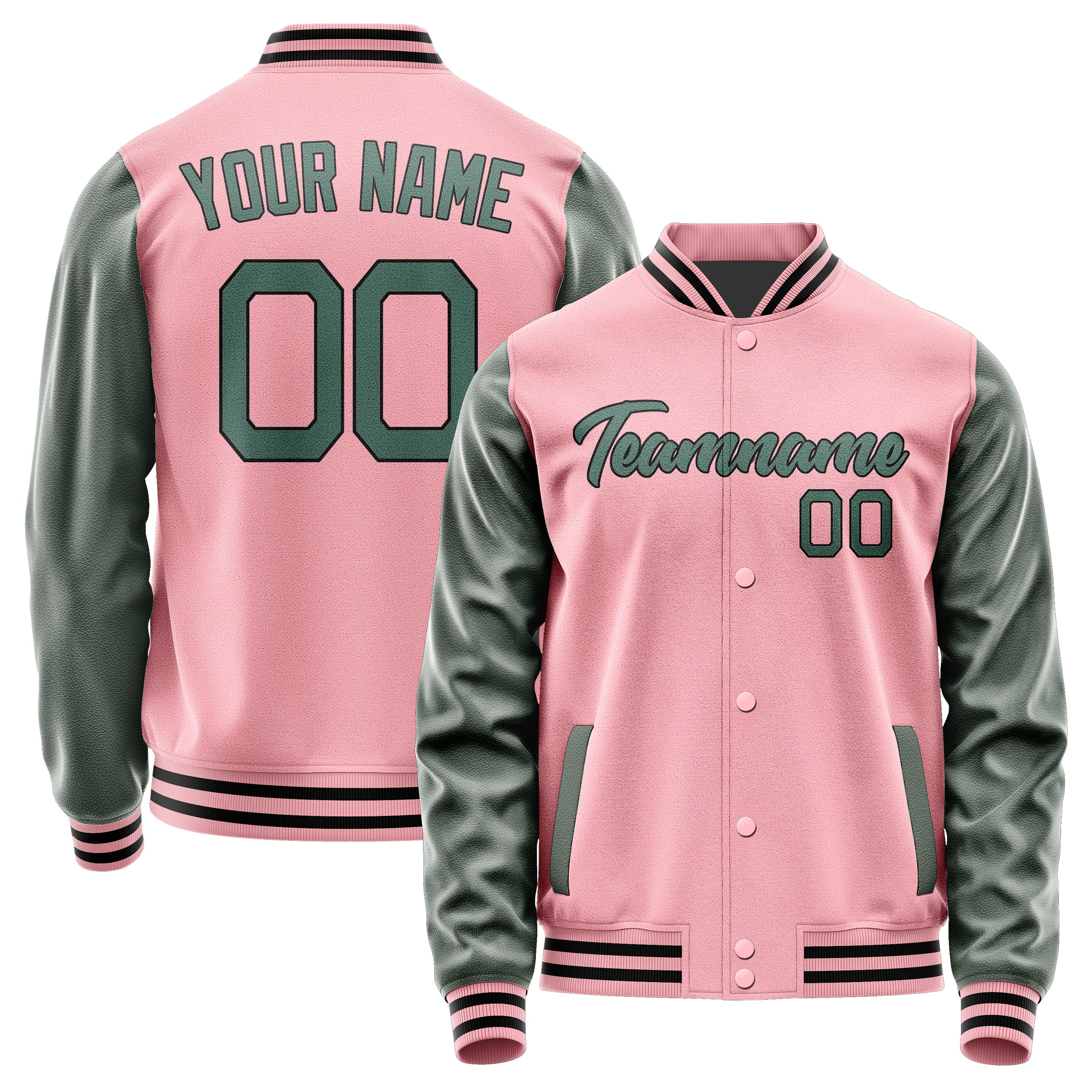 Maßgeschneidertes Rosa Blaugrün Jacke Ja2121272117B21727