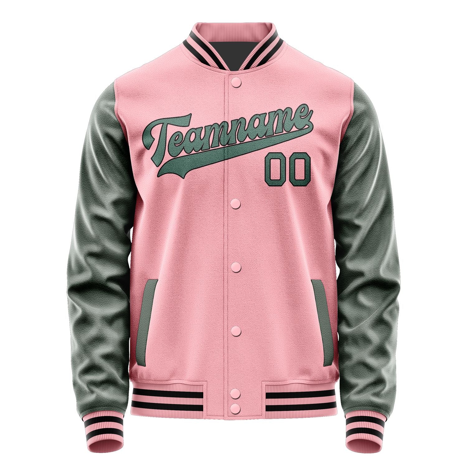 Maßgeschneidertes Rosa Blaugrün Jacke JA2121272117B31727