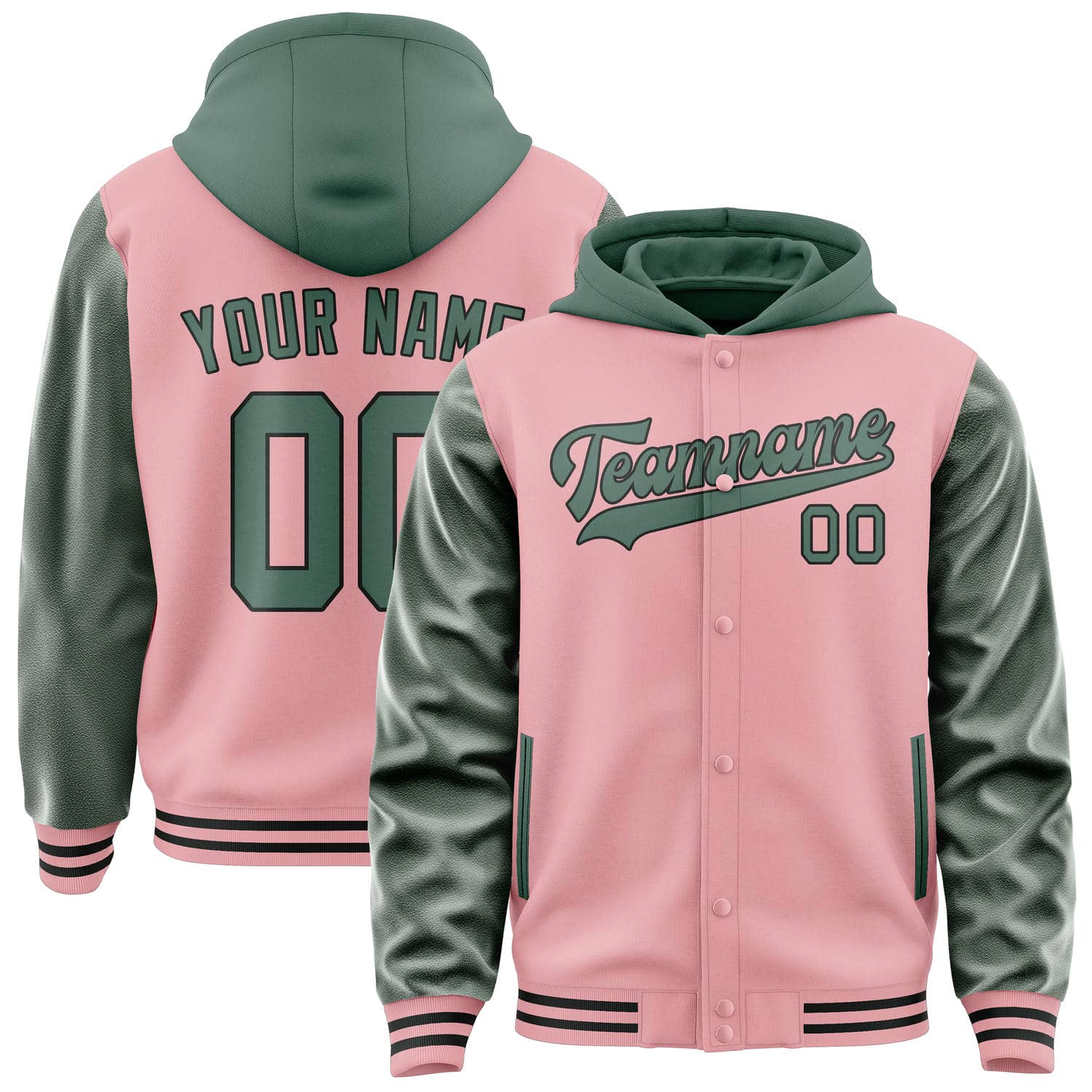 Maßgeschneidertes Rosa Blaugrün Jacke JA212127211717272717